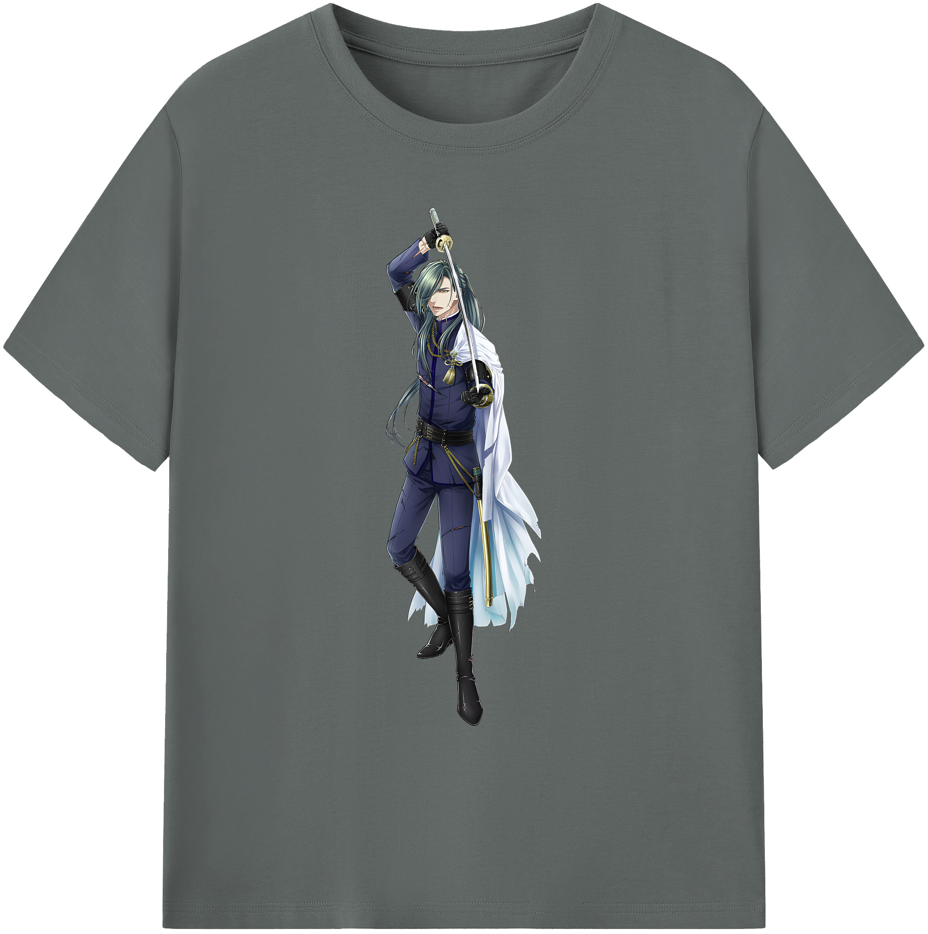 （画像用） 刀剣乱舞 Touken Ranbu 綿100％ メンズ半袖Tシャツ｜肌触りやわらか＆通気性